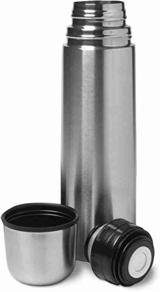 Milton Thermosteel Duo DLX 1000, Double Walled Vacuum Insulated Flask 1000  ml | 34 oz | 1 Ltr |24 Hours Hot and Cold Water Bottle, 18/8 Stainless