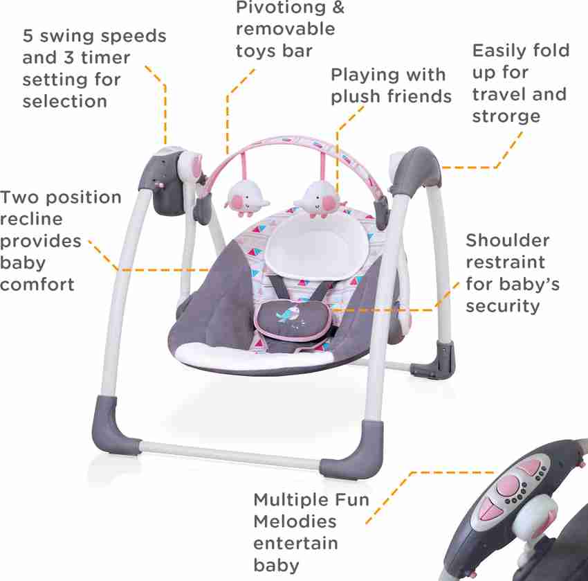 Travel store baby swing