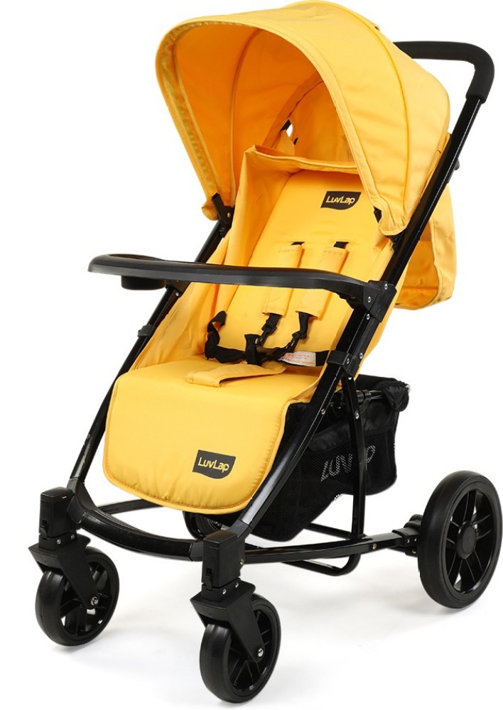 LuvLap Elite Baby Pram Stroller Yellow Stroller Buy Stroller in India Flipkart