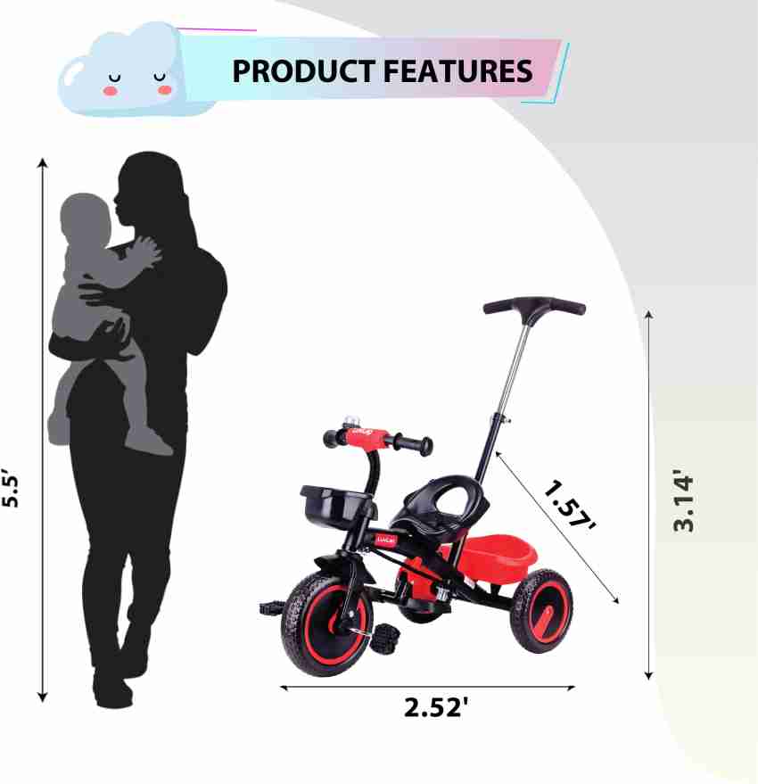 Babyhug pluto 2025 metal tricycle