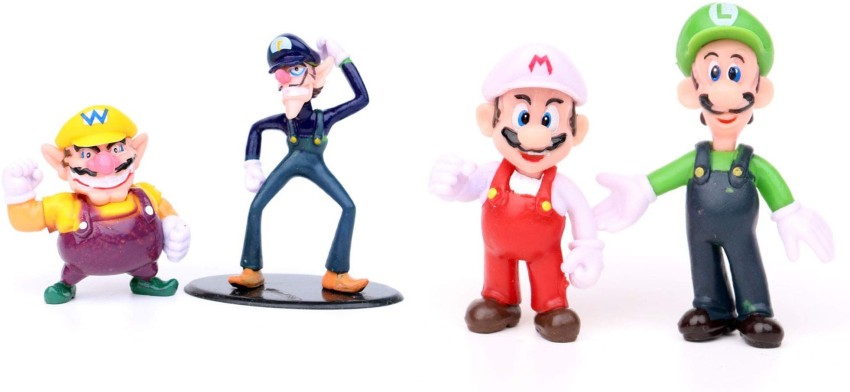 Super Mario Odyssey Luigi Wario Toad Action Figure Kid Cake Topper Toy  Figurine