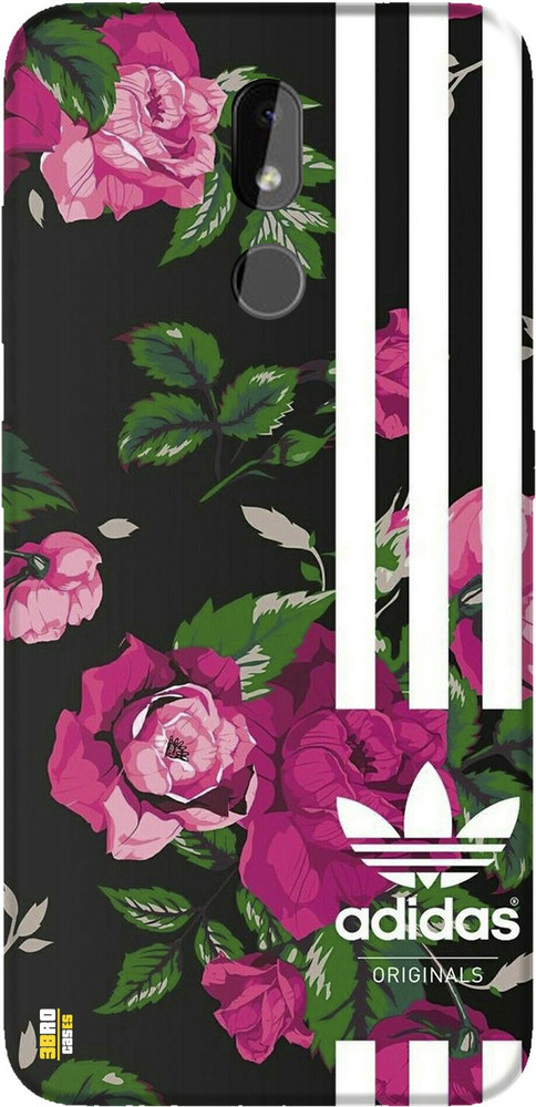 3BroCases Back Cover for Adidas Flowers Design Printed Case for