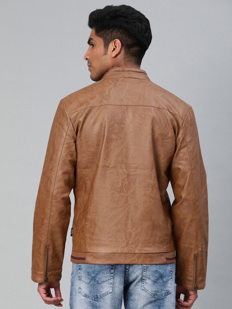 French connection mens hot sale leather jacket