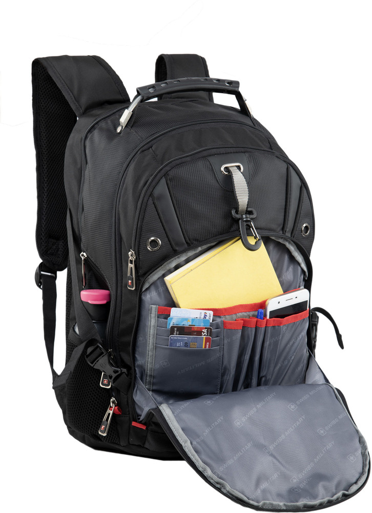 SWISS MILITARY Combo Pack of Laptop Backpack and Black Casual