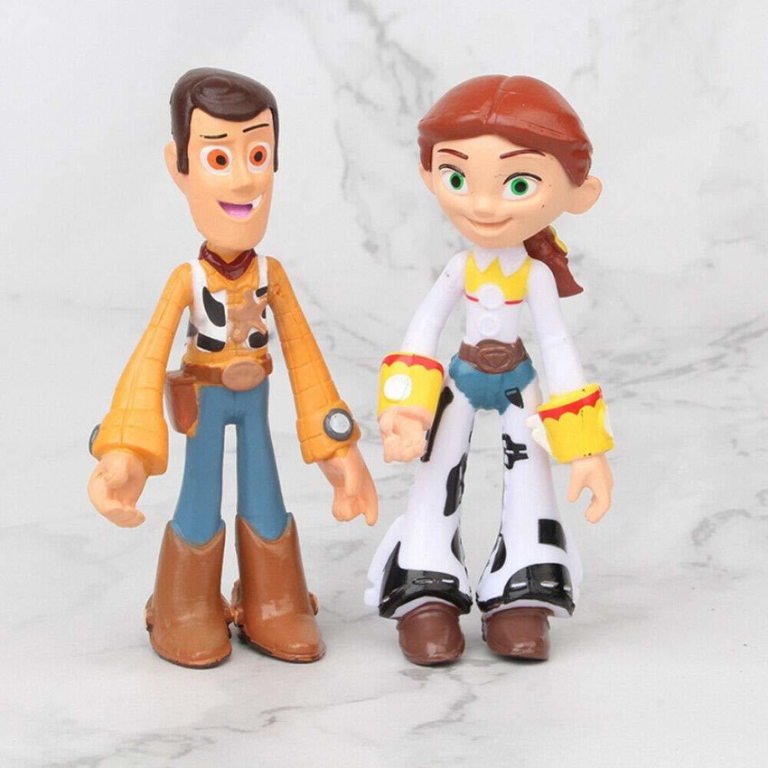 Toy Story 4 Talking Woody Buzz Jessie Rex Action Figures Anime