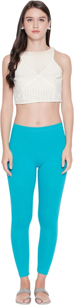 RANGMANCH BY PANTALOONS Women Green Solid Ankle-Length Leggings