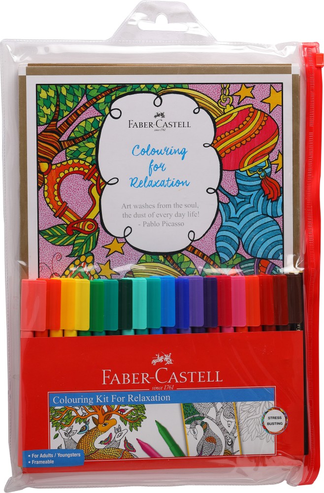 FABER-CASTELL 1584 Child Safe food grade Superfine ink Nib Sketch  Pens with Washable Ink 