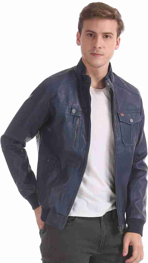 Cherokee men's leather best sale jacket