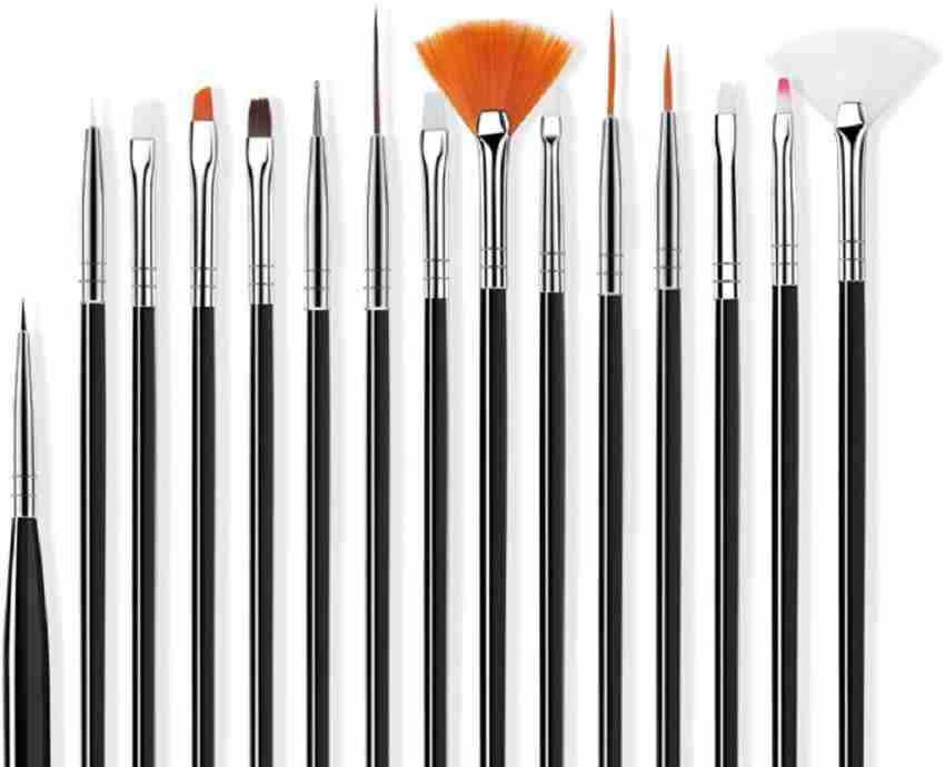 20pc Set Nail Art Design Dotting Painting Drawing Polish Brush Pen Tools  Black