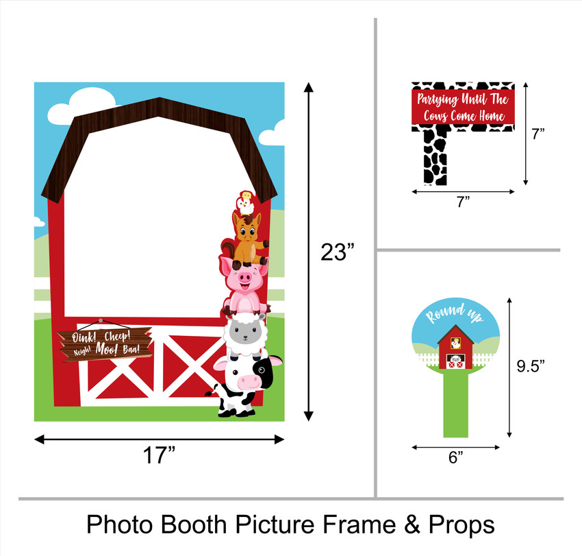Farm photo booth hot sale props