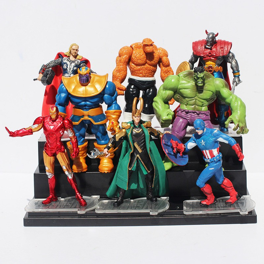 smart anime buy 8pcs Marvel Avengers Thanos Hulk Loki Thor