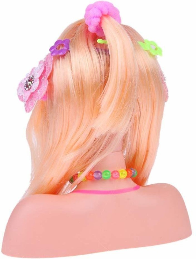 Buy Makeup and Hair Styling Doll Head Toy Kit - Kids Pretend Play Set with  Real Washable Cosmetics and Style Accessories for Little Girls Online at  desertcartINDIA