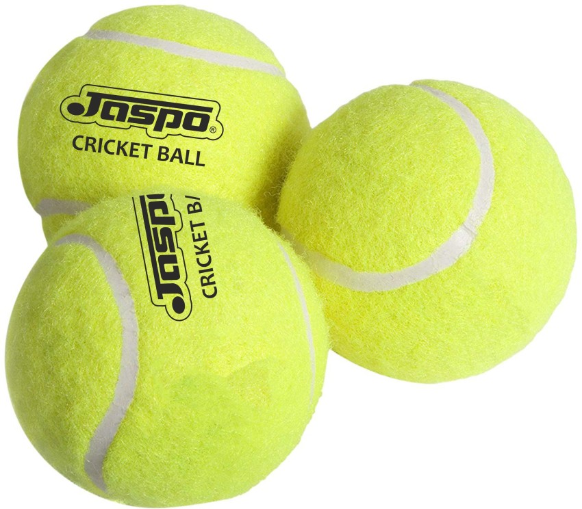 jaspo Natural Rubber Synthetic Cricket Tennis Balls Pack of 3 (Light,  Medium & Heavy Weight)