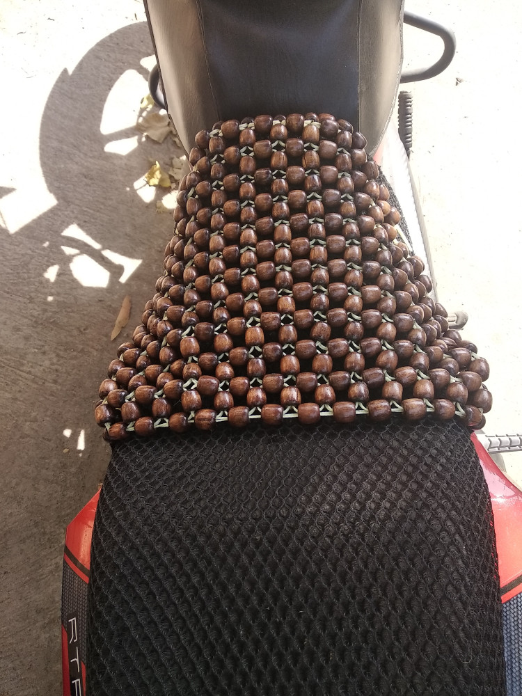 Beaded motorcycle on sale seat cover