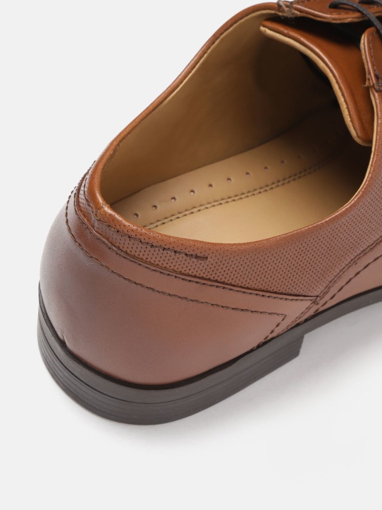 Louis Philippe Textured Brown Derbies: Buy Louis Philippe Textured Brown  Derbies Online at Best Price in India