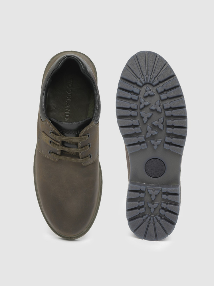Woodland olive derby shoes best sale
