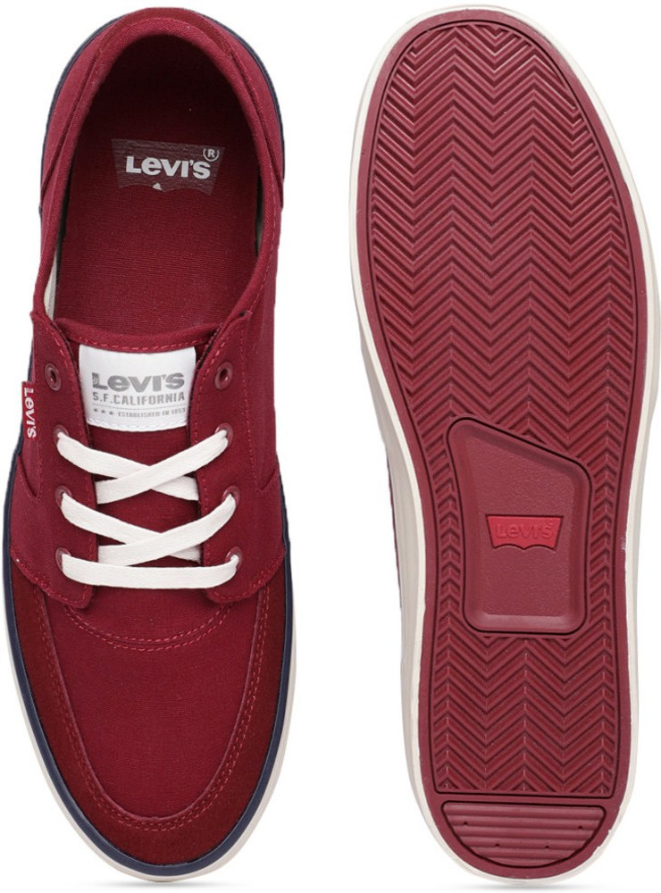 levis red shoes