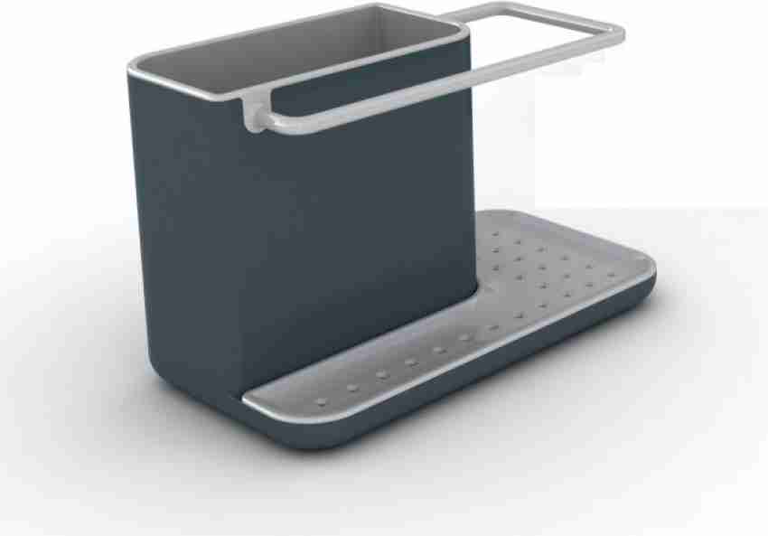 1pc Gray Multifunctional Kitchen Sink Caddy Organizer, Sponge Holder, Soap  Tray, Drain Rack, Cloth Hanger