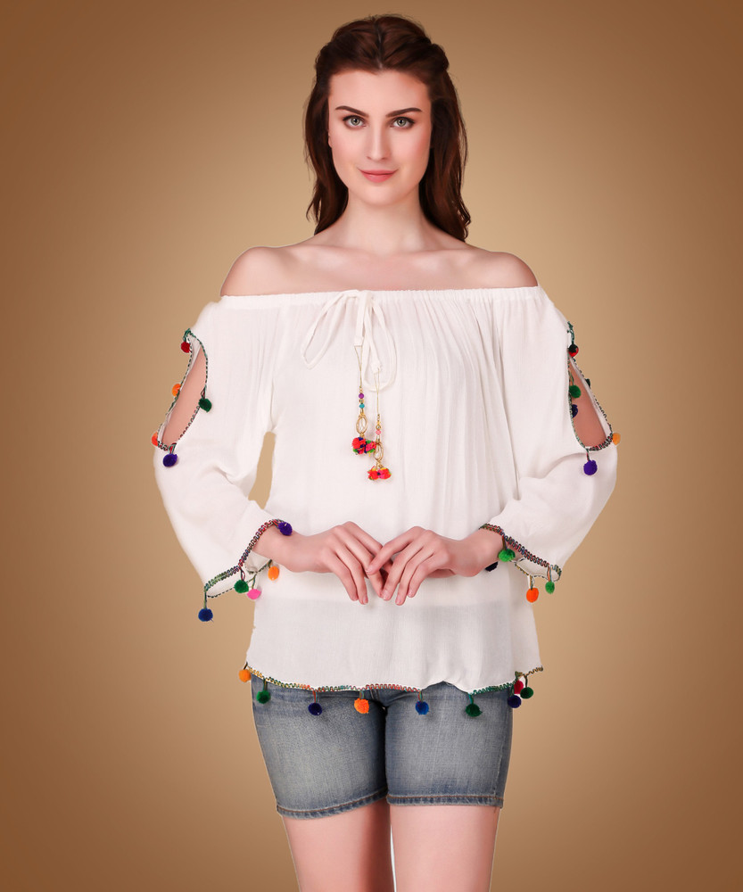 Cold shoulder tops flipkart clearance