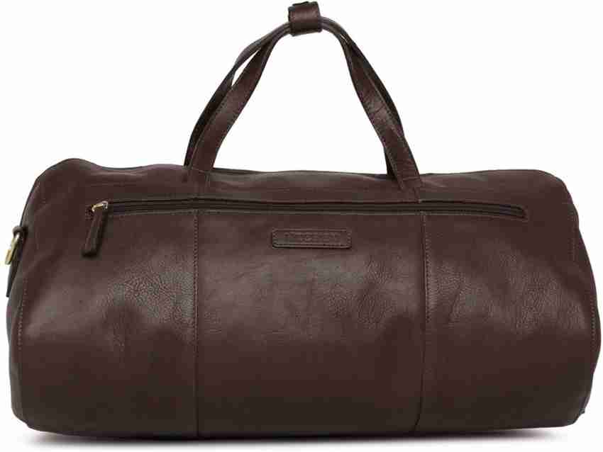 HIDESIGN Men Solid Leather Duffel Bag Duffel Without Wheels Brown Price in India Flipkart