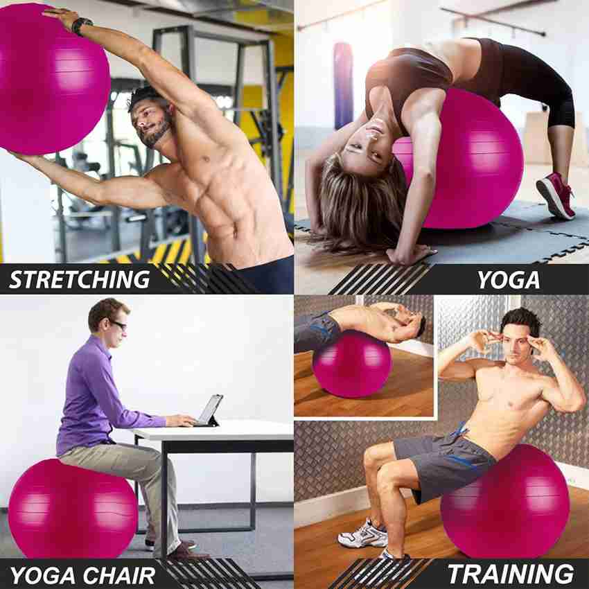 Pink Yoga Exercise Ball - 85cm