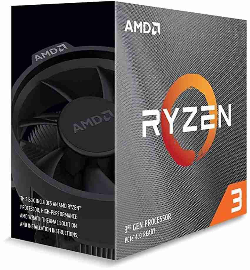 amd Ryzen 3 3300X with Wraith Stealth Cooler 3.8 GHz Upto 4.3 GHz