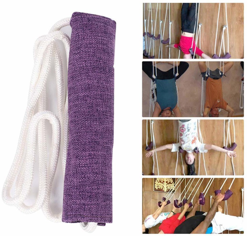 Indoor Aerial Yoga Strap Set Fitness Equipment Yoga Sling Fitness  Resistance Bands for Slimming Block Strap Home Gym Yoga Mat