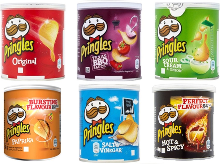 Pringles Assorted Flavors Chips 40g, can at Rs 100/piece in Mumbai