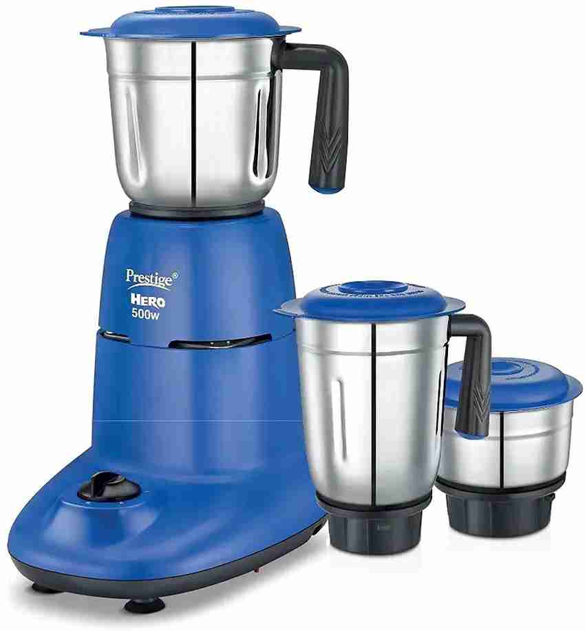 Prestige Hero 500W 3 Jar Stainless Steel Mixer 500 W Mixer Grinder Price in India Buy Prestige Hero 500W 3 Jar Stainless Steel Mixer 500 W Mixer Grinder Online at Flipkart