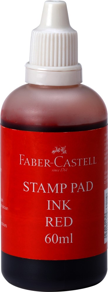 Faber Castell Stamp Pad Medium Size- Red Ink PAck of 4 - Stamp Pads & Inks  - Faber Castell - Swas Stationery