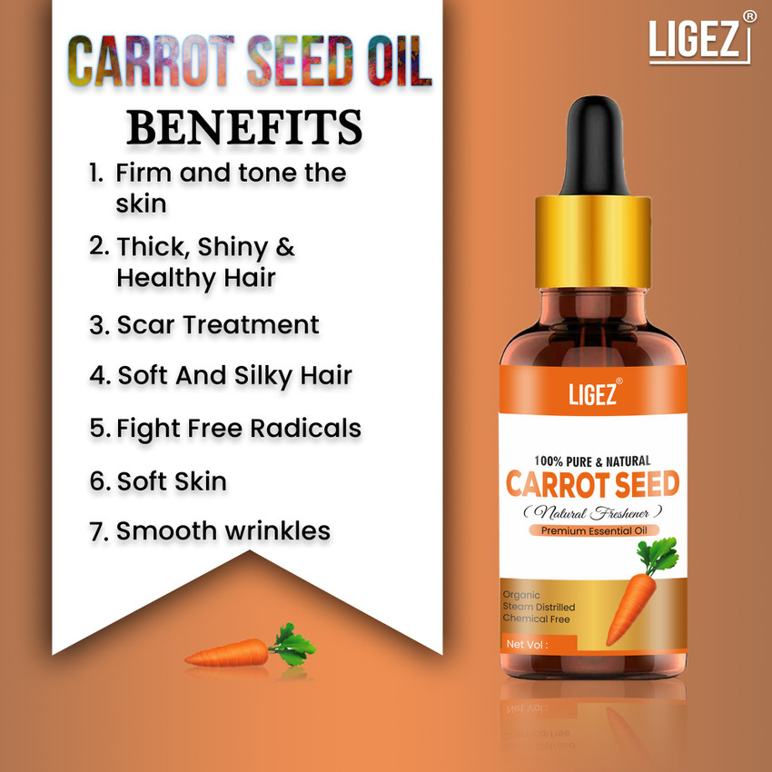 Ligez Carrot Seed Essential Oil For Skin care Hair Price in India Buy Ligez Carrot Seed Essential Oil For Skin care Hair Online In India Reviews Ratings