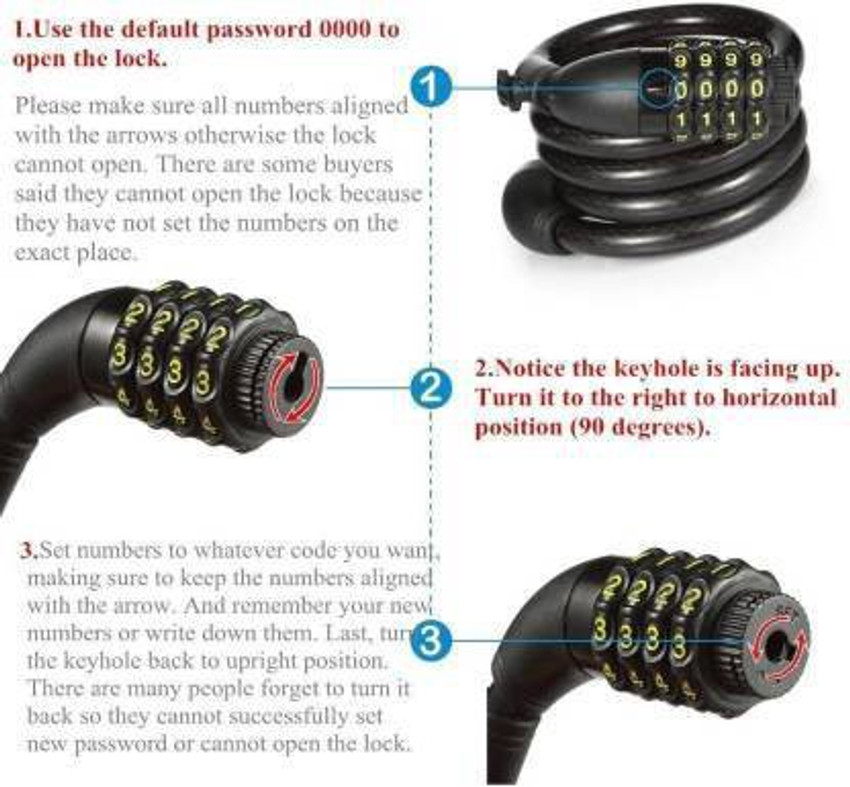 Big w bike lock sales