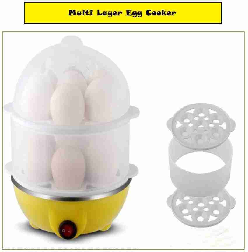 GNEY Electric Double Layer Egg Boiler Cooker & Steamer