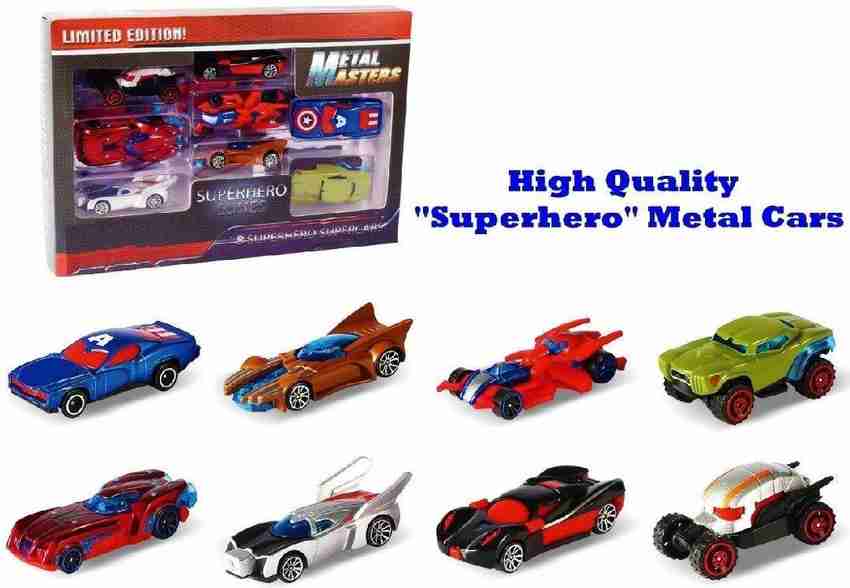 Superhero car shop toys