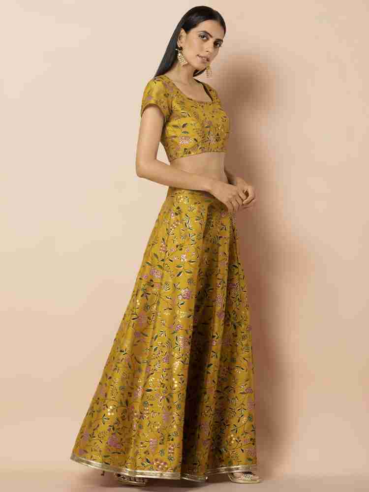 Indya shop mustard skirt