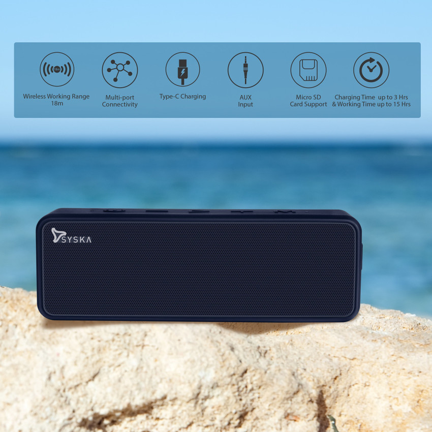 Buy Syska BT750 BOOMBOX WIRELESS 20 W Bluetooth Speaker Online