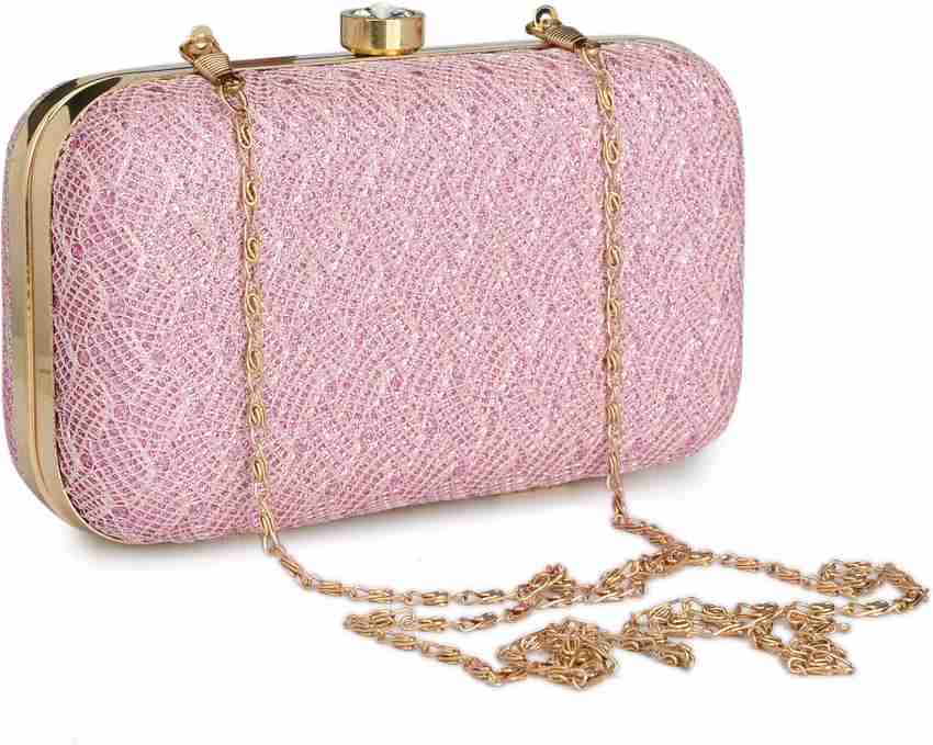 FOR THE BEAUTIFUL YOU Party Pink Clutch Pink Price in India Flipkart