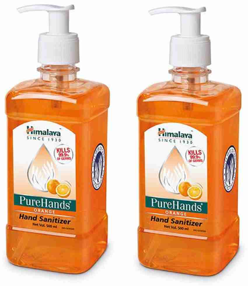 HIMALAYA Pure Hands Orange 500ml Pack of 2 Hand Sanitizer Pump