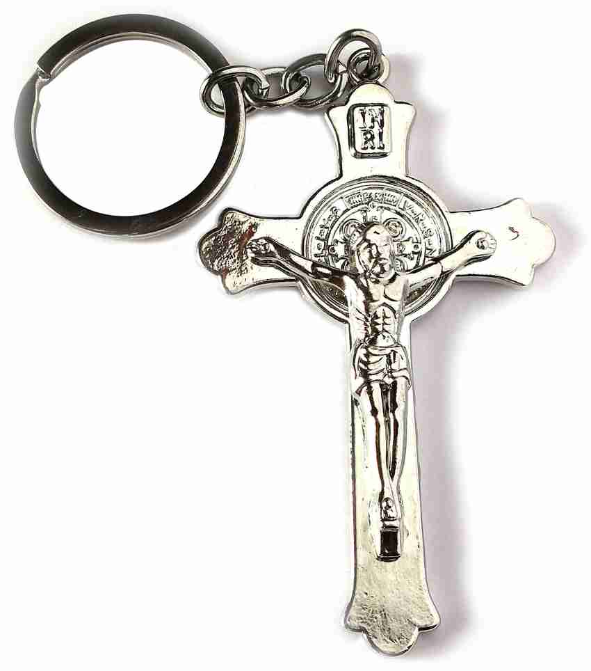 Buy ShopTop cross Silverian Jesus Christ keychain Key Chain