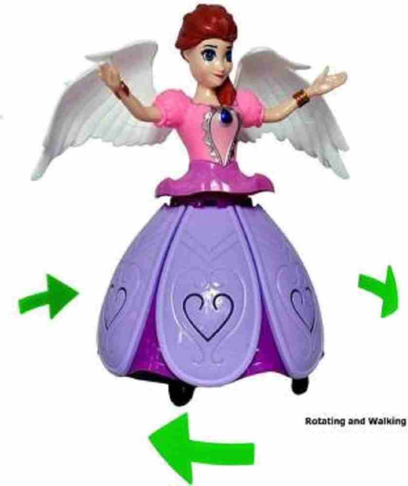 Kmc kidoz Barbie Doll Rotating Dancing Angel Girl Robot with