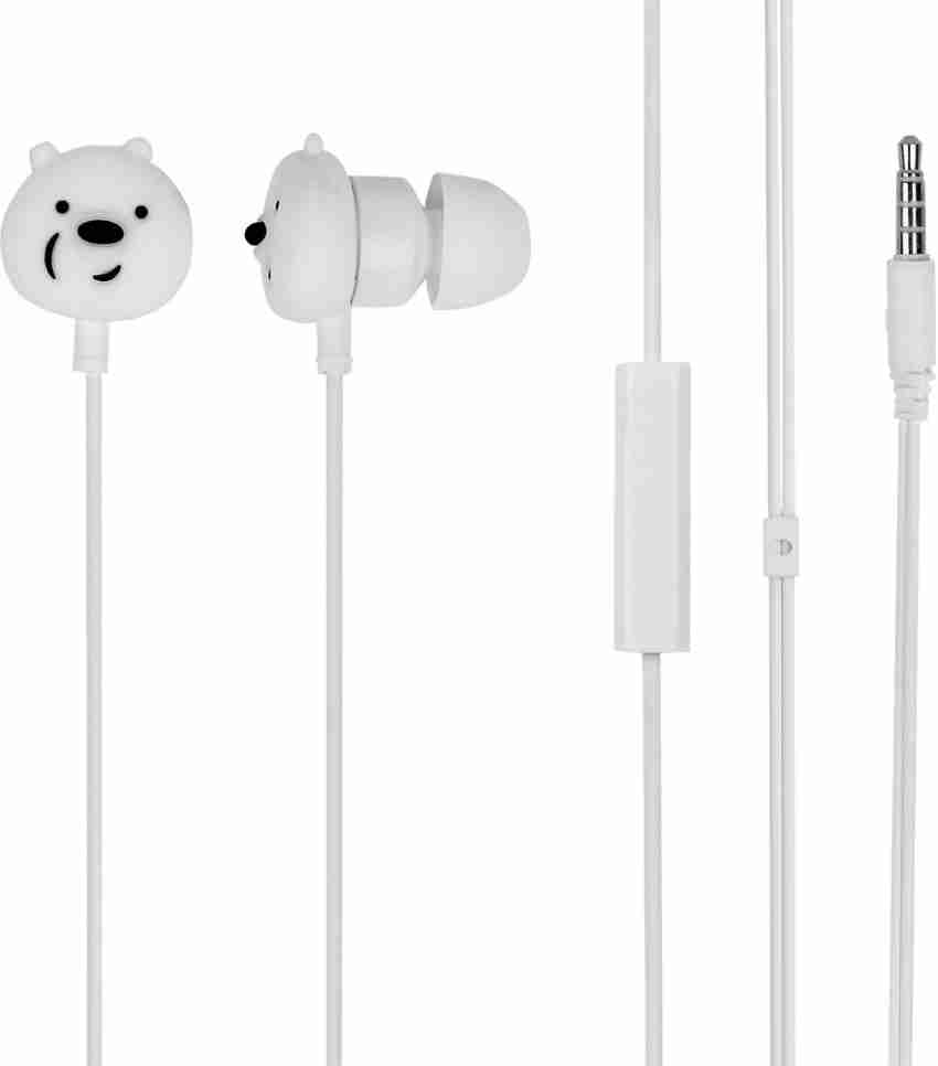 MINISO We Bare Bears In Ear Headphones with Microphone