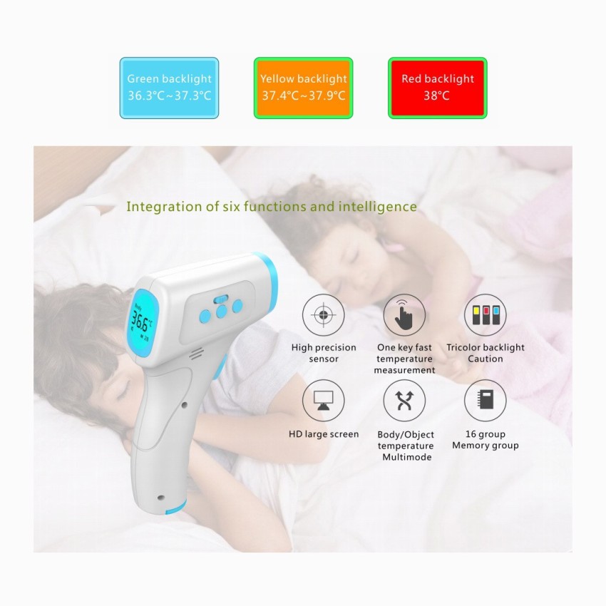 Non-Contact, Multimode Infrared Forehead Thermometer