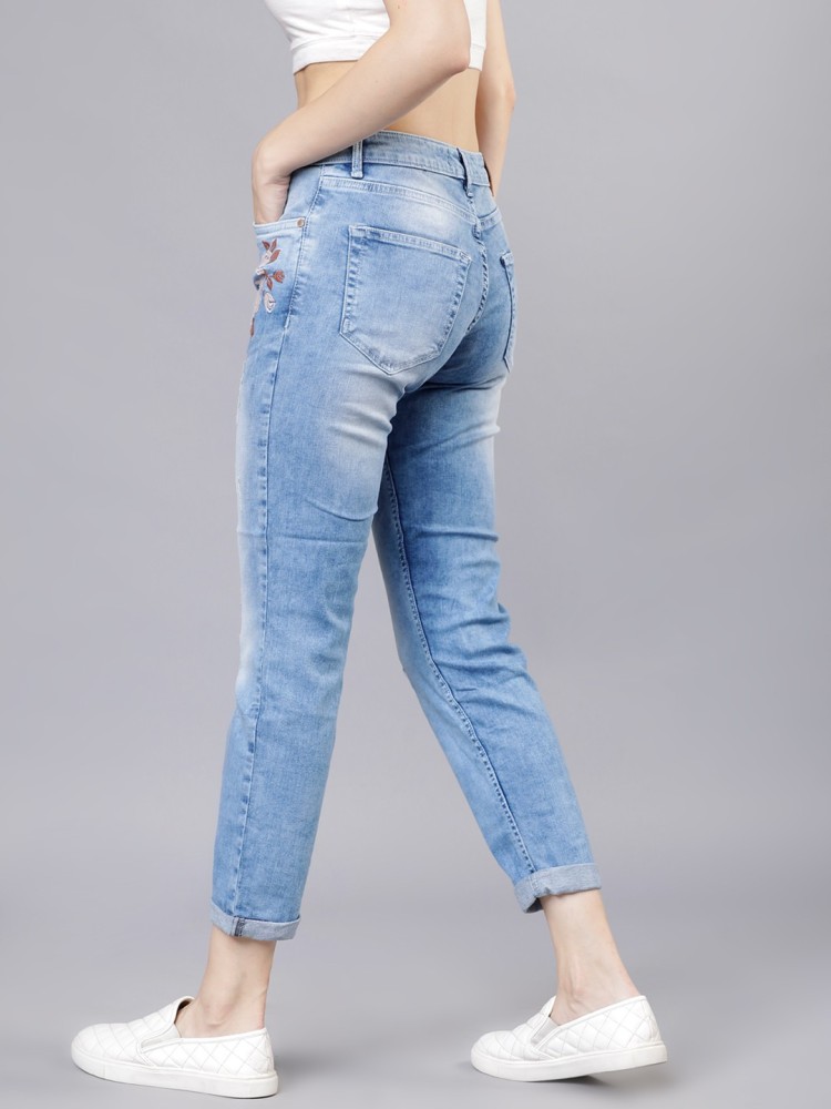 Tokyo Talkies Boyfriend Women Light Blue Jeans - Buy Tokyo Talkies  Boyfriend Women Light Blue Jeans Online at Best Prices in India