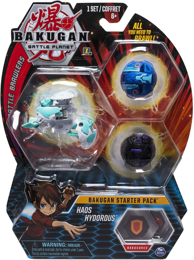 Bakugan Starter Pack 3-Pack, Haos Hydorous, Collectible Action Figures - Starter  Pack 3-Pack, Haos Hydorous, Collectible Action Figures . Buy Collectible  figure toys in India. shop for Bakugan products in India.