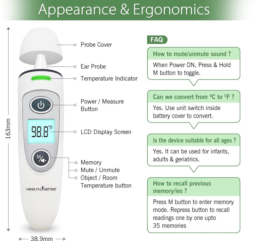 SnS-100 Instant Read Digital Thermometer