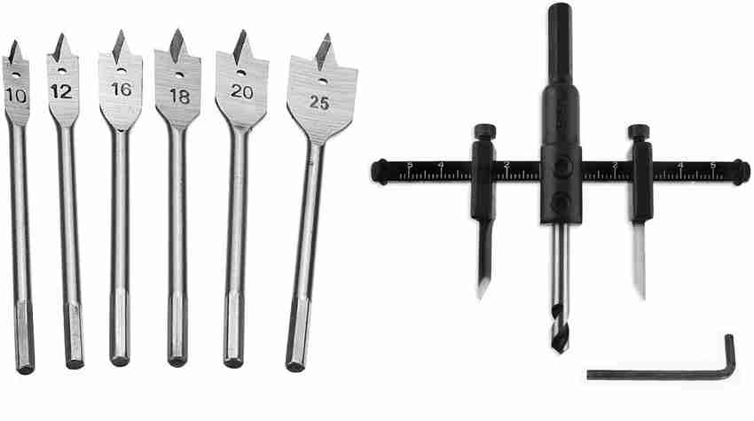 Wood boring hotsell drill bit set