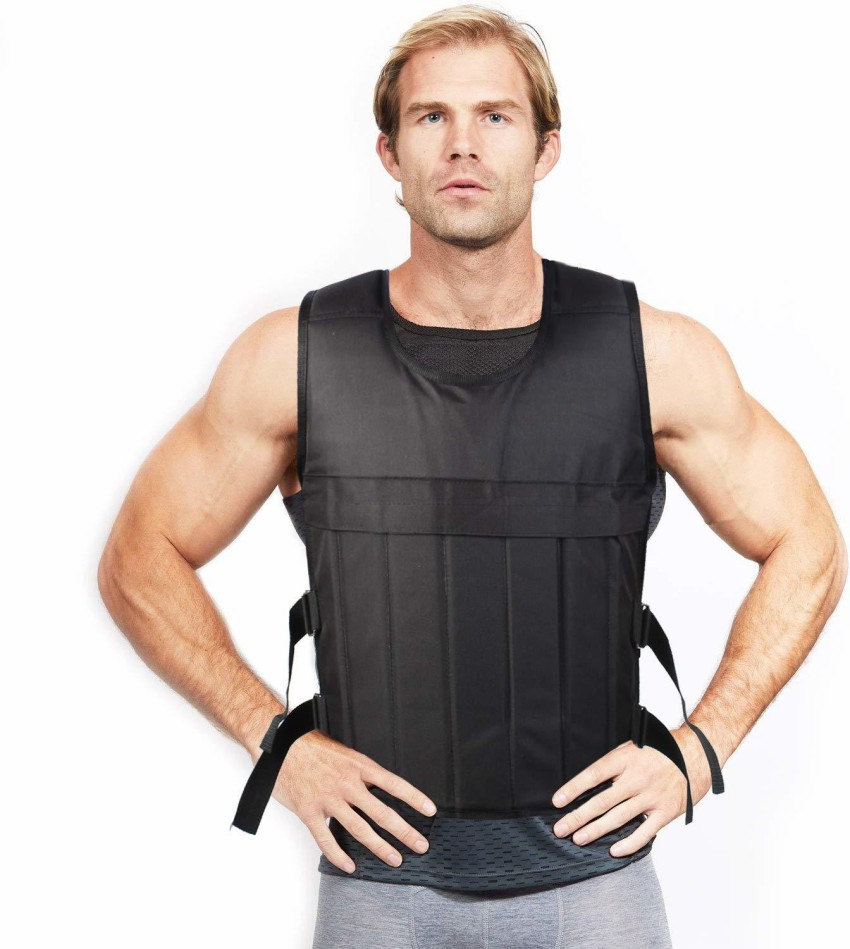FITSY Adjustable 10 KG Weighted Vest for Men, Women Black Weight Vest - Buy  FITSY Adjustable 10 KG Weighted Vest for Men, Women Black Weight Vest  Online at Best Prices in India 