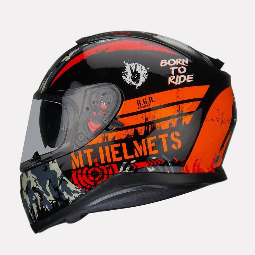 Mt helmets sales orange colour