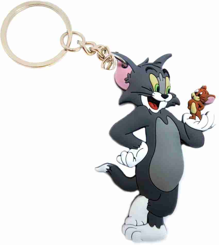 Cute Tom and Jerry Keychain for Girls and Boys Set of 2PCs Mickey Mouse  Keychain Set for School Bags, Bike, Car etc Best Birthday Gifts Keychain  for