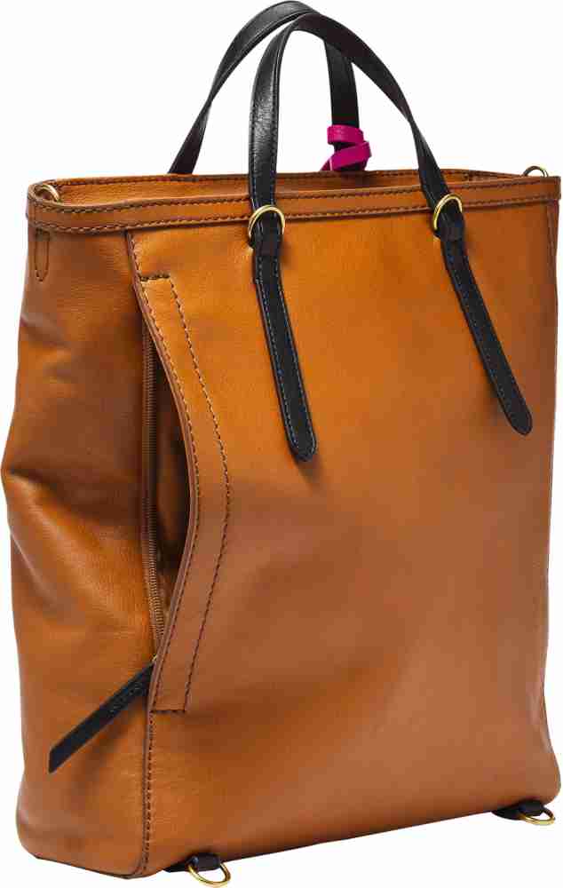 FOSSIL Camilla 10.74 L Laptop Backpack Brown Price in India Flipkart